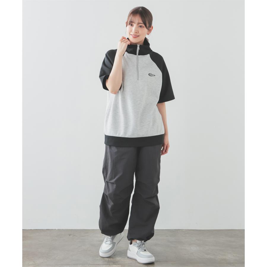 マスターバニー★ポリエステルストレッチ半袖ハーフジップカットソー トップス ナイロンストレッチ半袖ハーフジップ | MASTER BUNNY EDITION