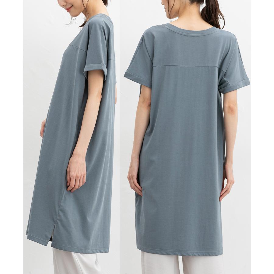 en joie soleil 半袖ひざ丈ワンピース 9号 en joie soleil 半袖ひざ丈ワンピース 9号