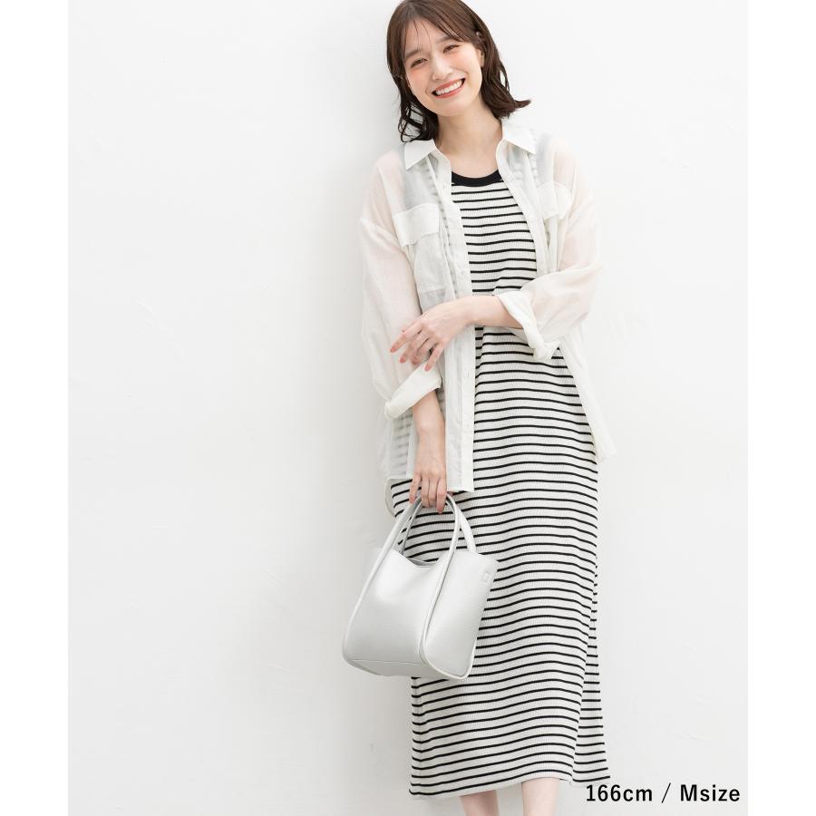 Honeys ワンピース ノースリーブ ロング丈 UVカット カップ付 Honeys ワンピース ノースリーブ ロング丈 UVカット カップ付