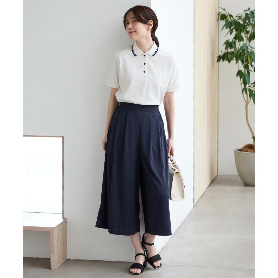 ボトムス パンツ ガウチョパンツ ハニさら 大きいサイズ スカーチョ 接触冷感 吸水速乾 UVカット 遮熱 レディース Honeys ハニーズ 快適クールガウチョパンツ | Honeys | 09
