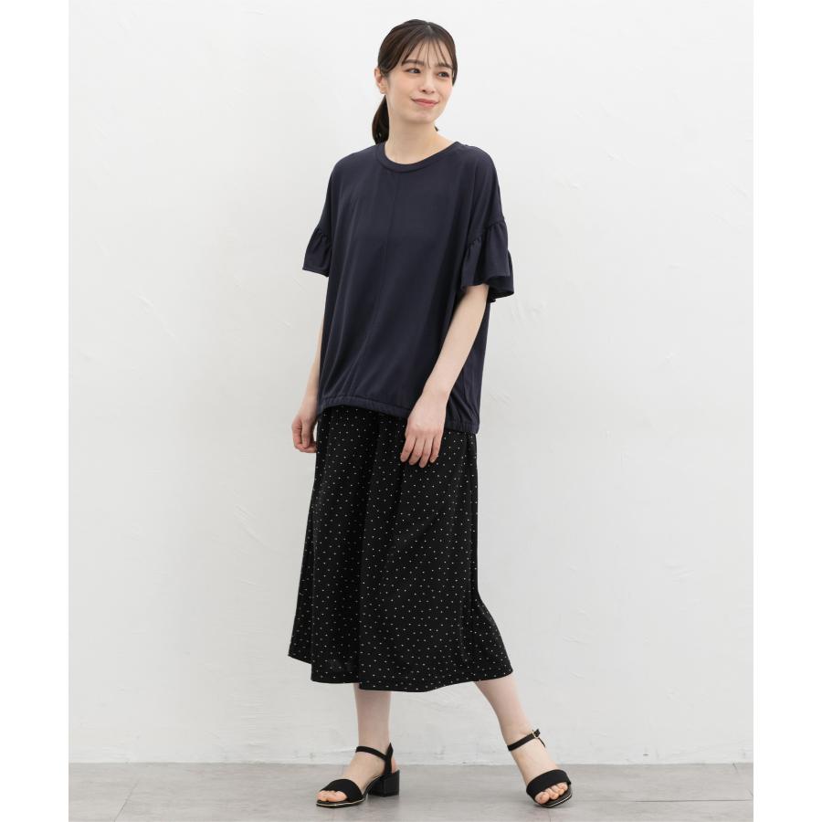 ボトムス パンツ ガウチョパンツ ハニさら 大きいサイズ スカーチョ 接触冷感 吸水速乾 UVカット 遮熱 レディース Honeys ハニーズ 快適クールガウチョパンツ | Honeys | 12