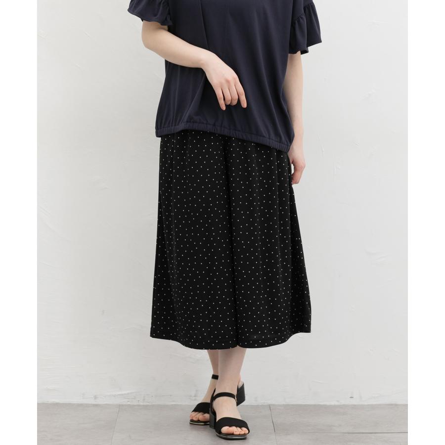 ボトムス パンツ ガウチョパンツ ハニさら 大きいサイズ スカーチョ 接触冷感 吸水速乾 UVカット 遮熱 レディース Honeys ハニーズ 快適クールガウチョパンツ | Honeys | 13