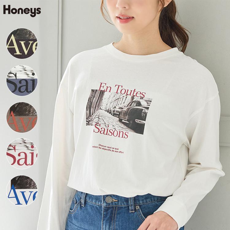 Honeys（ハニーズ） トップス Tシャツ ロンT 長袖Tシャツ カットソー