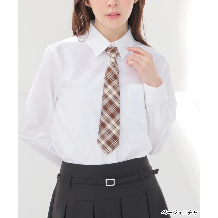 Honeys（ハニーズ） ネクタイ チェック柄 制服ネクタイ 通学 スクール