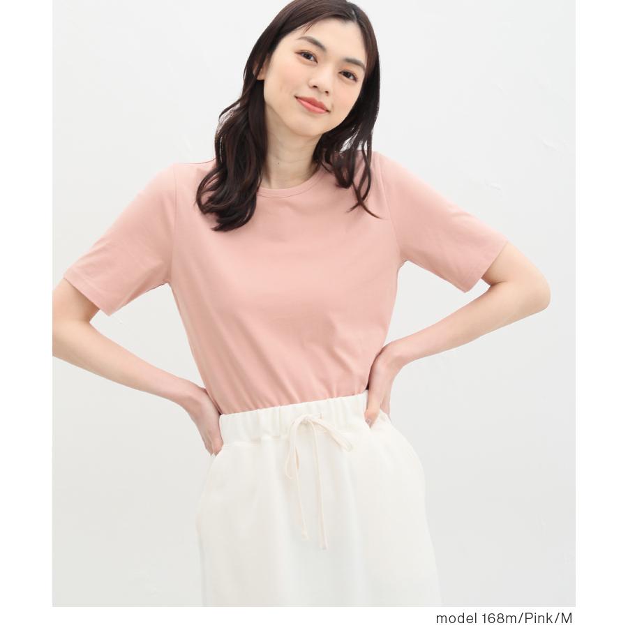 特別価格6/10(月)までトップス Tシャツ 半袖 綿100％ UVカット インナー 無地 シンプルT レディース 春 夏 Honeys ハニーズ 半袖オーガニッククルーＴ｜honeys-online｜18