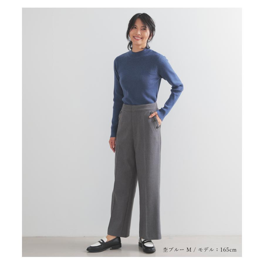 【未使用】マスターバニー　レディース　ボーダーセーター　ニット　トップス　ウール INGNI ニット セーター ドロストモヘアボーダーニット