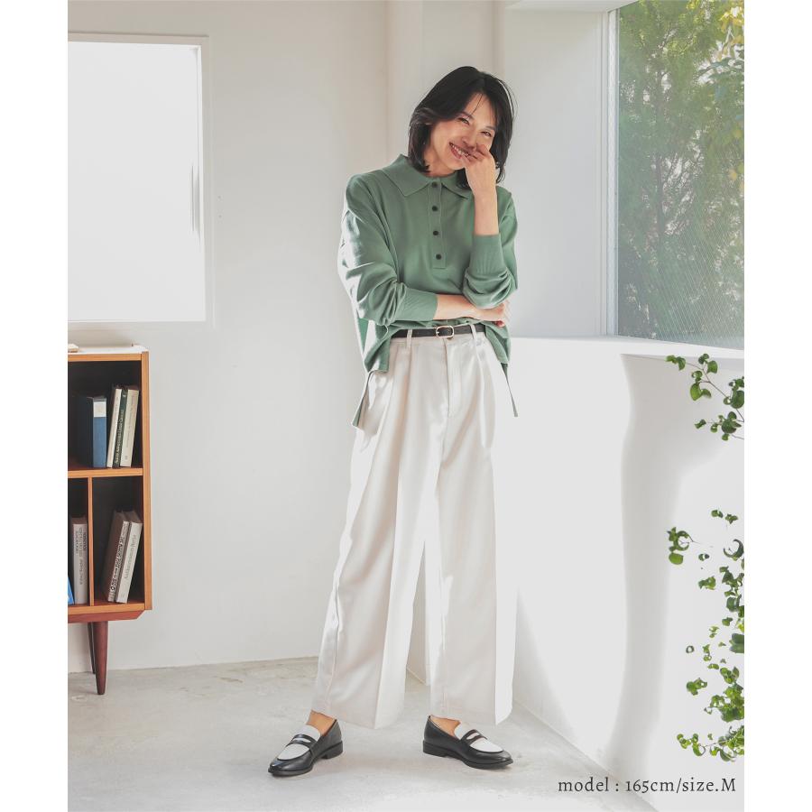 Honeys（ハニーズ） トップス ニット セーター 長袖 衿付き 無地