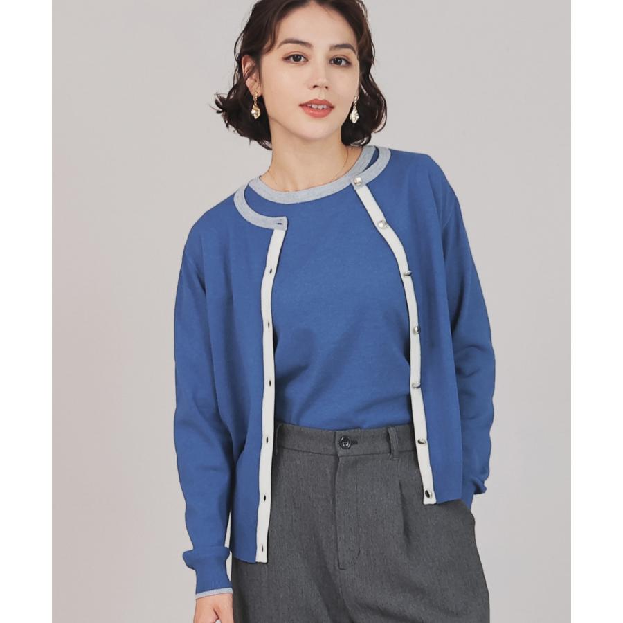 新品 バーバリーブルーレーベル カーディガン 長袖 トップス 上品 秋冬服 白 KOBE LETTUCE カーディガン レディース 秋冬 ニット ショート丈