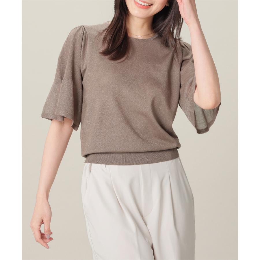 Honeys（ハニーズ） トップス ニット セーター 半袖 美冷 接触冷感 UV