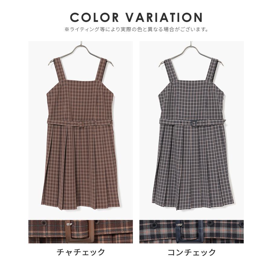 Honeys（ハニーズ） ワンピース ジャンスカ ノースリーブ ミニ丈