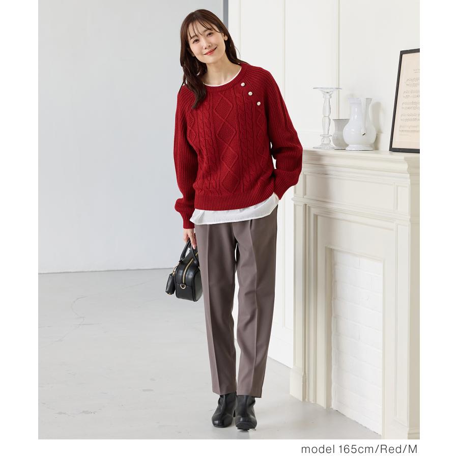 値下げ‼️MUSE新品キャメル綿長袖セーター 038 値下げ‼️MUSE新品キャメル綿長袖セーター 038