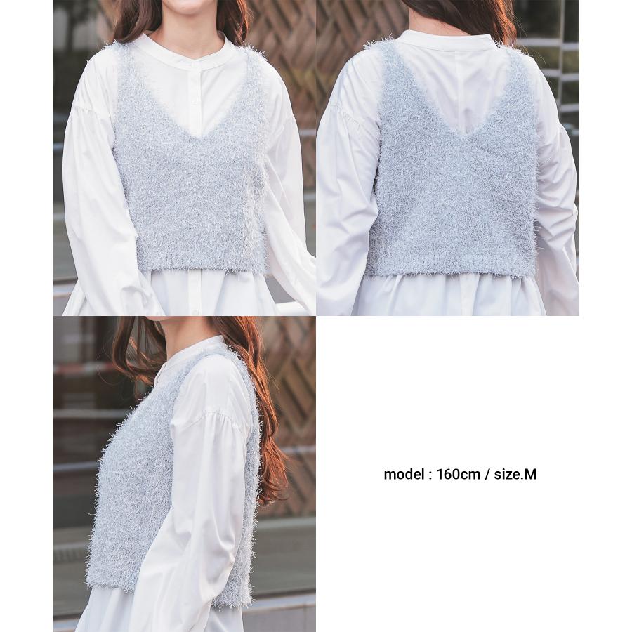 Honeys（ハニーズ） トップス ニット セーター ノースリーブ ビスチェ