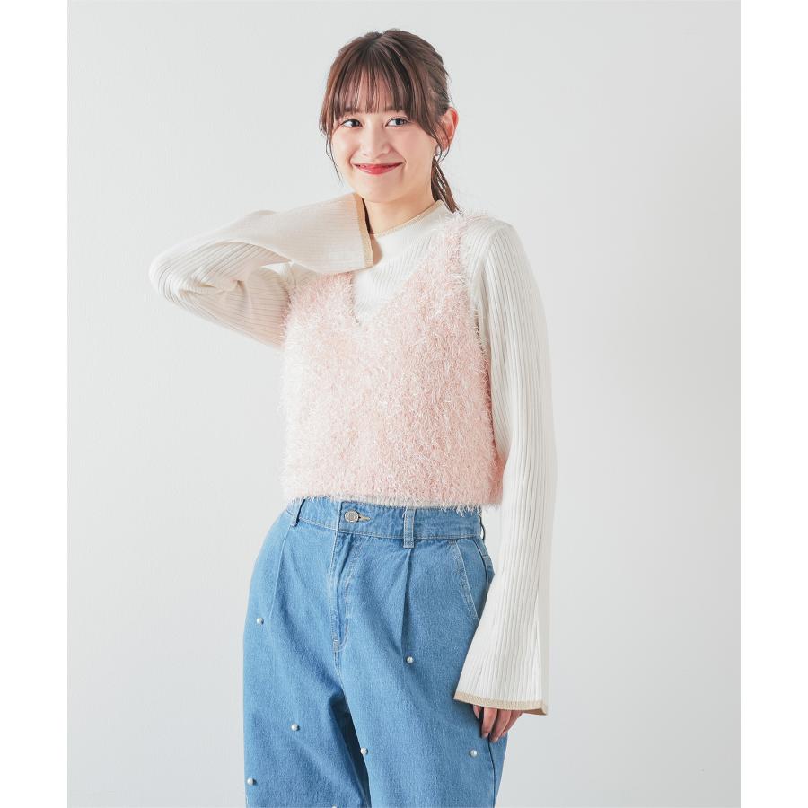 Honeys（ハニーズ） トップス ニット セーター ノースリーブ ビスチェ