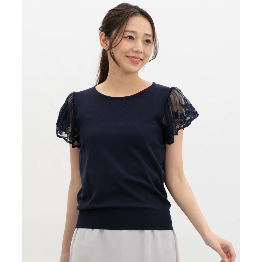 Honeys（ハニーズ） トップス セーター 半袖 UVカット ウォッシャブル
