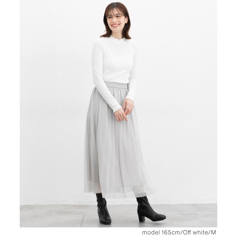 トップス カットソー 長袖 Tシャツ ロンＴ 長袖Tシャツ ハイネック 小顔効果 レディース Honeys ハニーズ メローハイネックＴシャツ | Honeys | 09