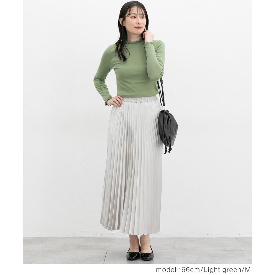 トップス カットソー 長袖 Tシャツ ロンＴ 長袖Tシャツ ハイネック 小顔効果 レディース Honeys ハニーズ メローハイネックＴシャツ | Honeys | 16