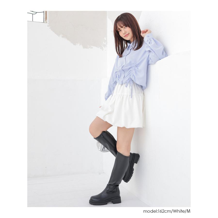 〖2000's当時品〗LIZLISA ホルターネック ミニバルーンスカート Honeys（ハニーズ） ボトムス ミニスカート ミニ丈 再生ポリエステル