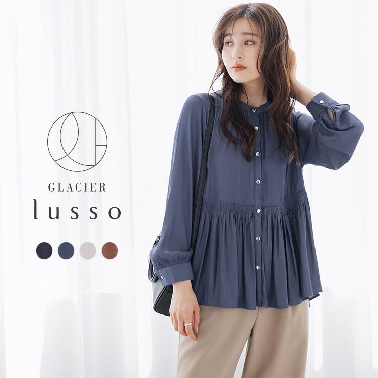 Honeys（ハニーズ） トップス 長袖 ペプラムブラウス 再生ポリエステル