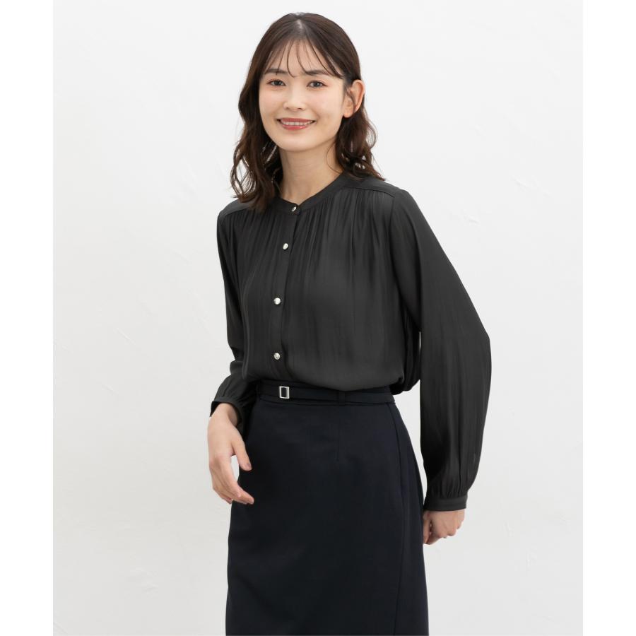 Honeys（ハニーズ） トップス ブラウス 長袖 大きいサイズ オフィス