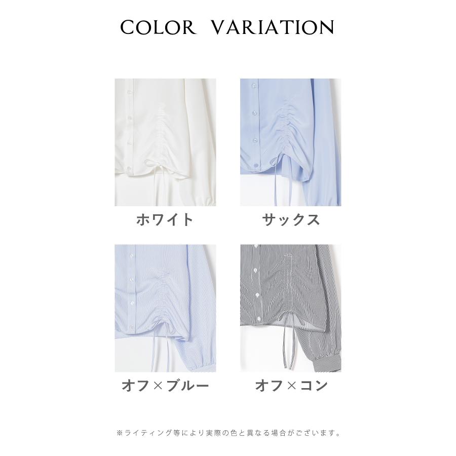 Honeys（ハニーズ） トップス ブラウス 長袖 再生ポリエステル 無地