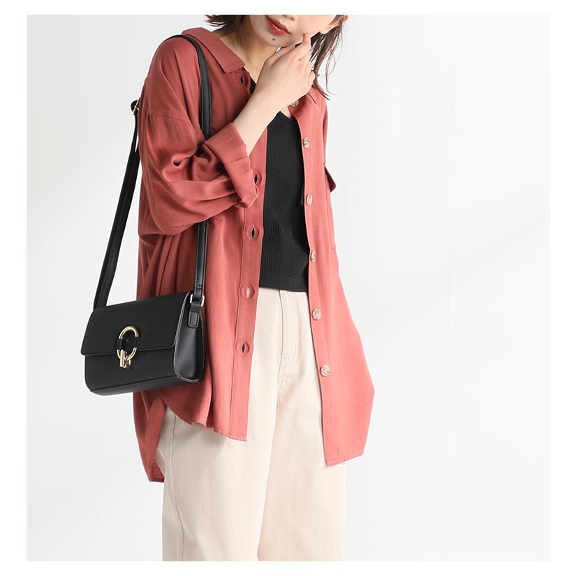 トップス シャツ レディース ビッグシャツ おしゃれ 長袖 ゆったり 羽織 カジュアル 秋 秋新色 Honeys ハニーズ 両ポケシャツ ハニーズ オンラインショップ 通販 Paypayモール