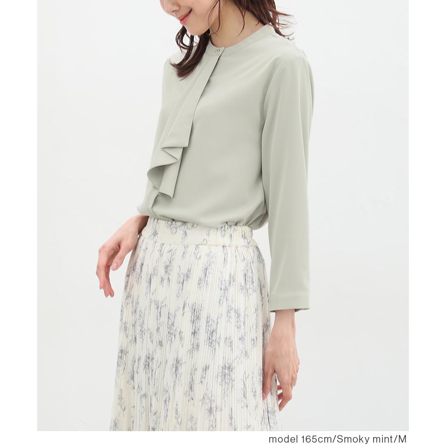 Honeys ブラウス レディース 半端袖 きれいめ オフィス ボウタイ Honeys ブラウス レディース 半端袖 きれいめ オフィス ボウタイ