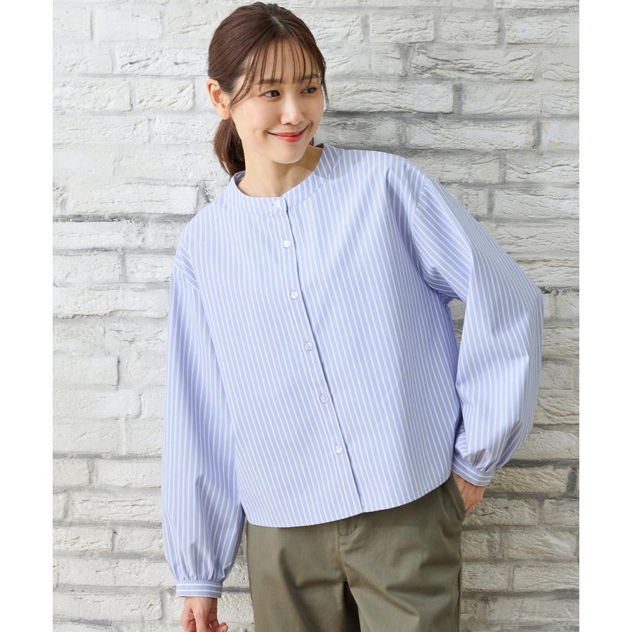 ラフシモンズ アーカイブ 長袖　ストライプ柄　ジップアップシャツ 2000年 Honeys（ハニーズ） トップス シャツ ブラウス 長袖 スタンドカラー