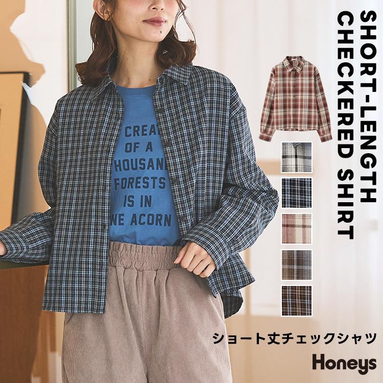 Honeys（ハニーズ） トップス シャツ ブラウス 長袖 レギュラーカラー