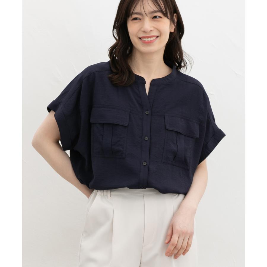 Honeys（ハニーズ） トップス ブラウス 半袖 オフィス きれいめ