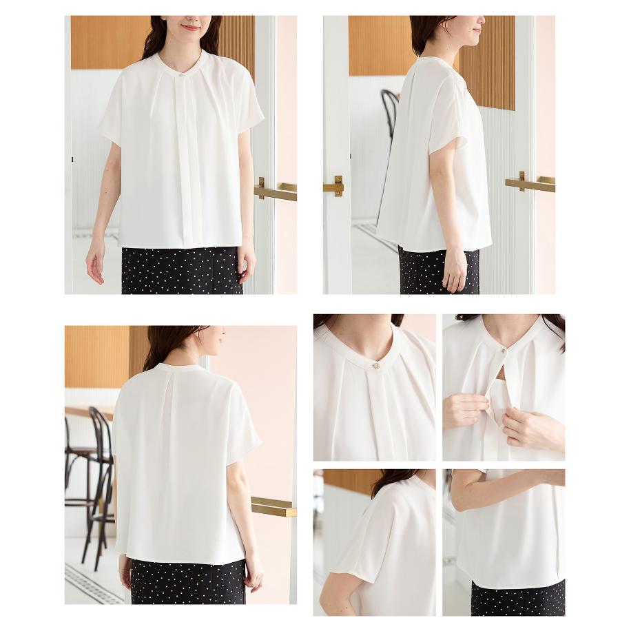 専用です！パラスパレス　半袖ブラウス　サイズO　未使用 Honeys（ハニーズ） トップス ブラウス 半袖 ハニさら 大きいサイズ