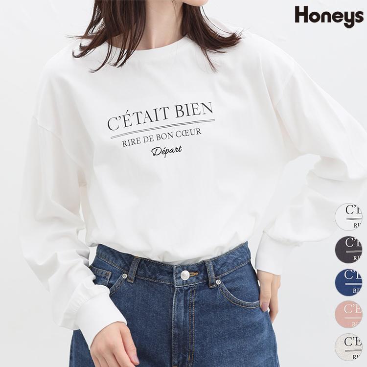 Honeys（ハニーズ） トップス カットソー 長袖 コットン 綿 Tシャツ