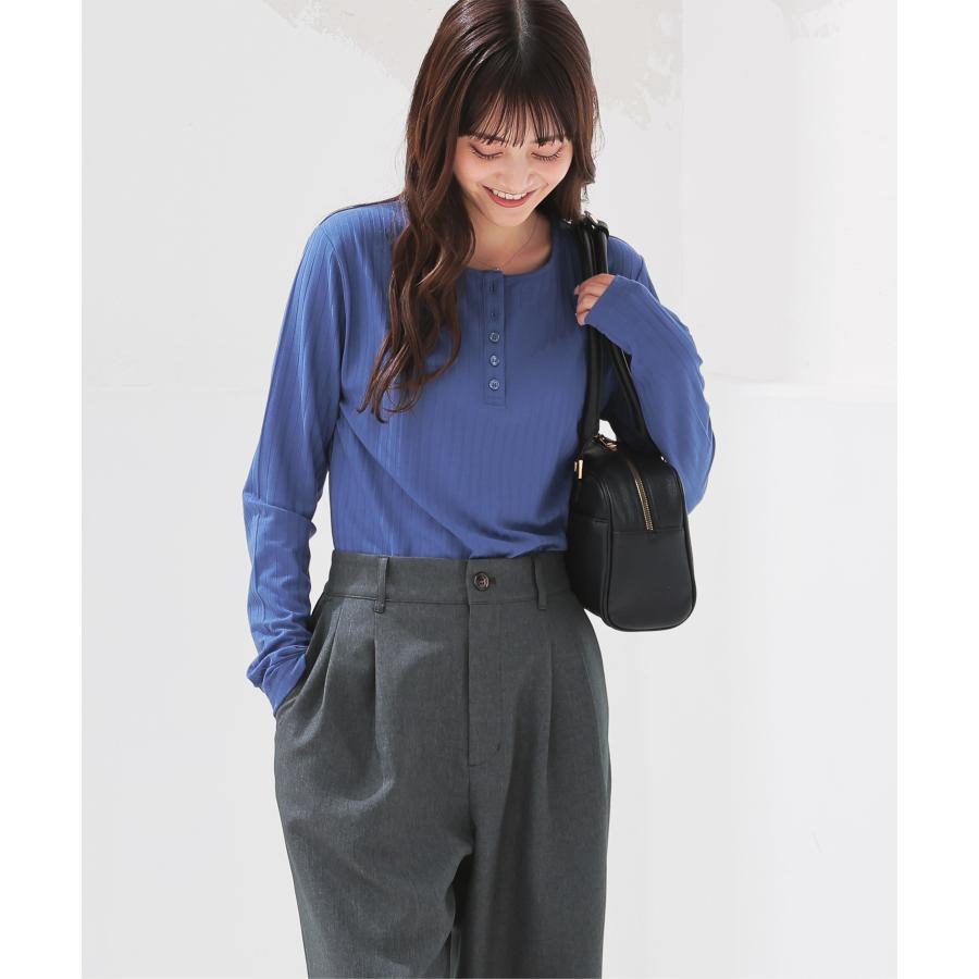 Honeys（ハニーズ） トップス カットソー 長袖 ヘンリーネック