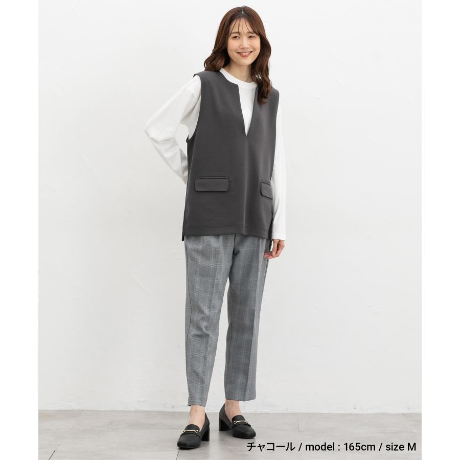 センソユニコtbロングＴシャツ・ベストセット　サイズ38 Honeys（ハニーズ） トップス ジレ ロンT 長袖Tシャツ カットソー