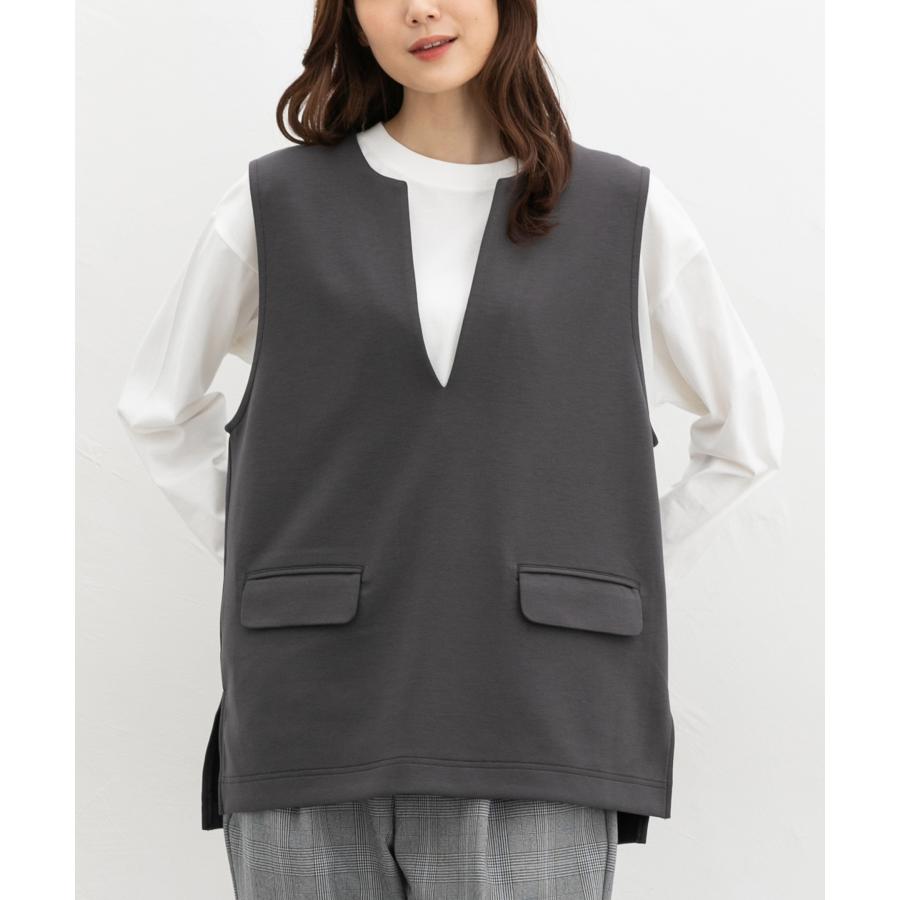 Honeys（ハニーズ） トップス ジレ ロンT 長袖Tシャツ カットソー 