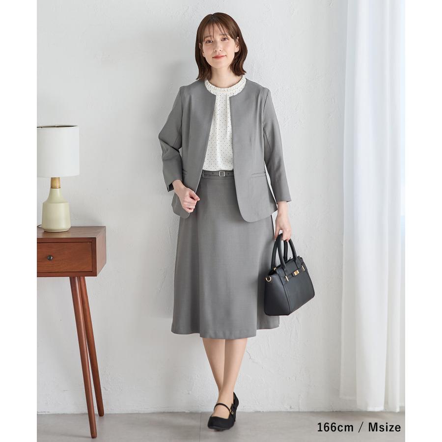 Honeys アウタージャケット ノーカラージャケット 接触冷感