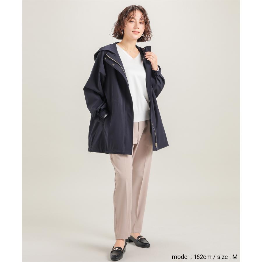 always フード付きネイビーブルゾン ジャケット ジャンパー M Honeys（ハニーズ） アウター ジャンパー ブルゾン はっ水 撥水加工 UV