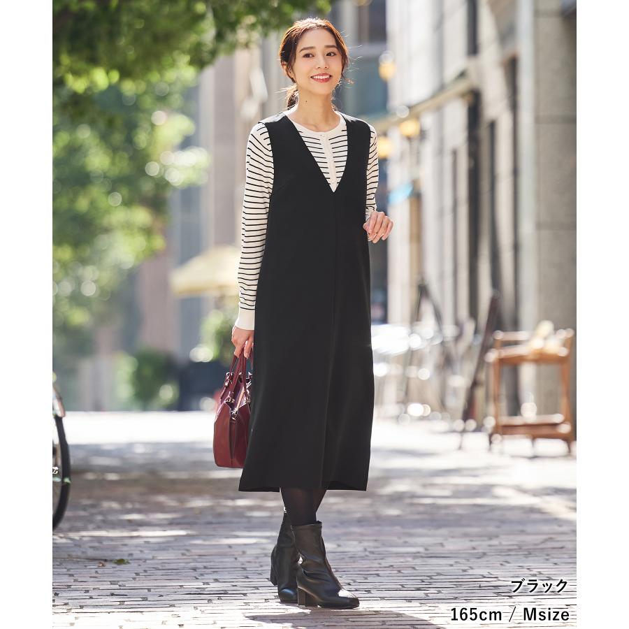 Honeys（ハニーズ） ワンピース ジャンスカ ノースリーブ ロング丈