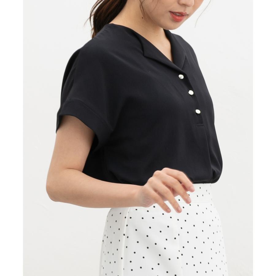 美品♡ ヘイブ 半袖 春夏 クロスラッフルトップ カットソー ブラウス 黒 Honeys（ハニーズ） トップス ブラウス 半袖 ハニさら 大きいサイズ