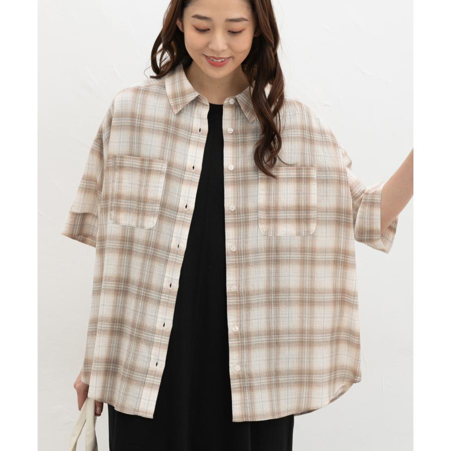 Honeys（ハニーズ） トップス シャツ ブラウス 半袖 チェック柄