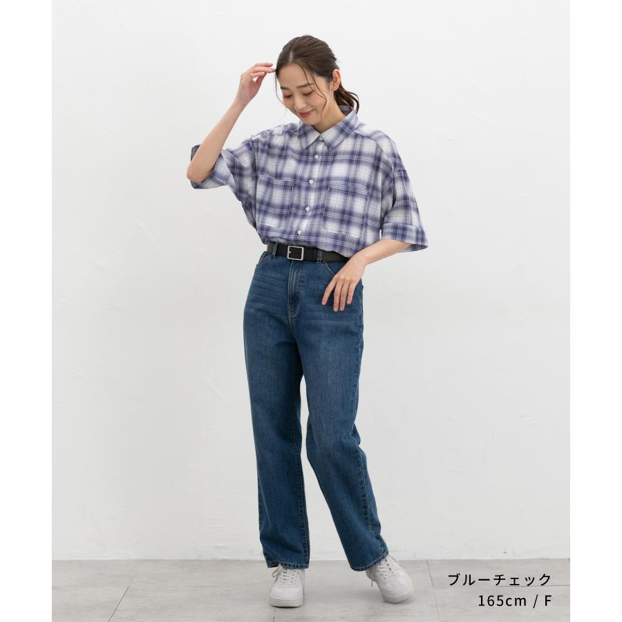Honeys（ハニーズ） トップス シャツ ブラウス 半袖 チェック柄