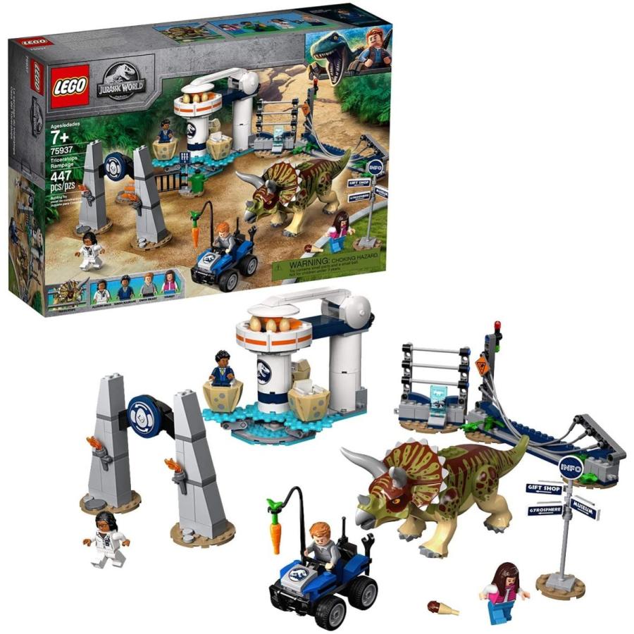 送料無料】レゴ(LEGO)ジュラシック・ワールド トリケラトプスの暴走 