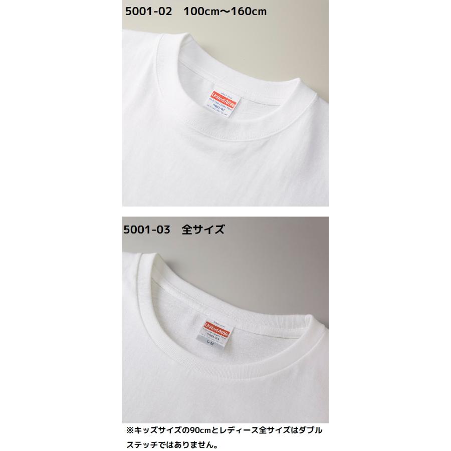 Tシャツ 半袖T 半袖 3枚セット 3枚組 メンズ レディース 無地 ユナイテッドアスレ 5.6オンス 5001 OFF｜honeysmileys｜02