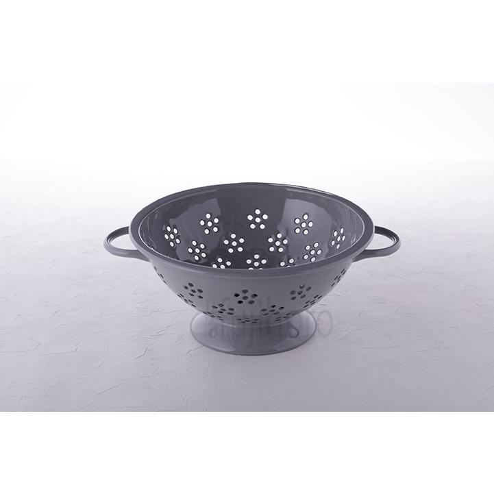 コランダー 22cm ライトグレー・ピンク・ホワイト 水切りボウル パスタ