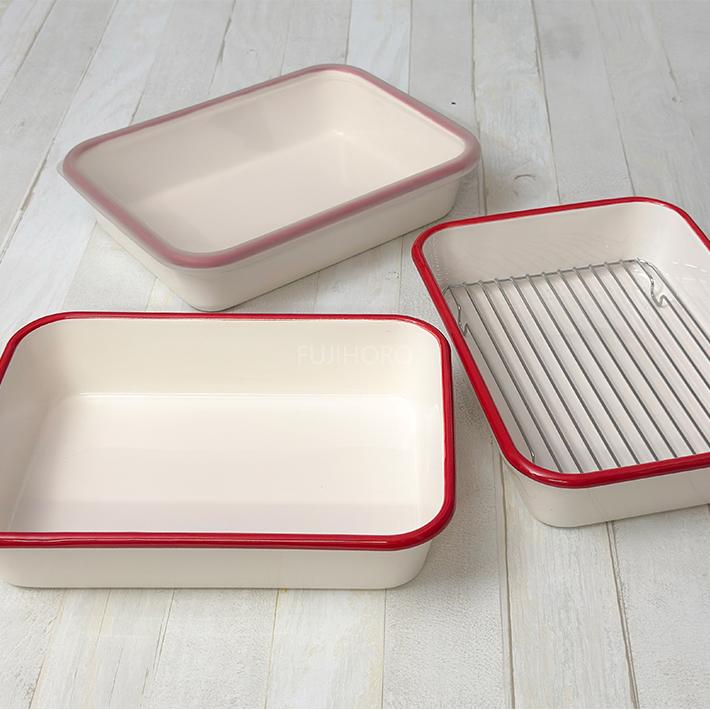 富士ホーロー 【安心のメーカー直販】バット5点セット ホーローバット