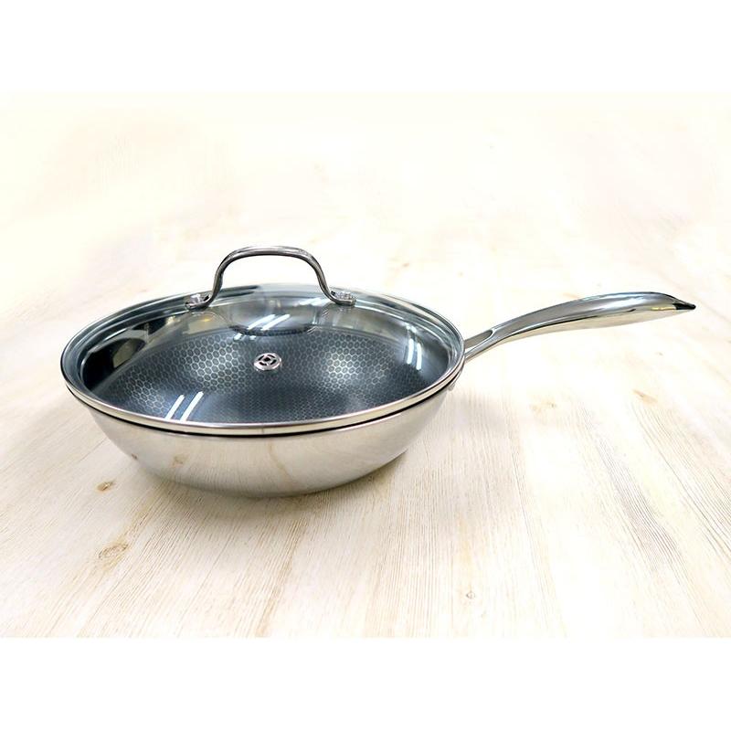 スイスダイヤモンド フライパン 24cmガラス蓋付