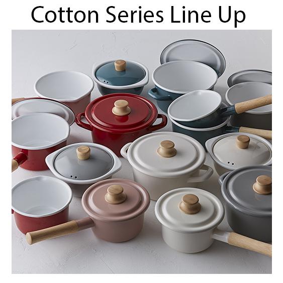 富士ホーロー Cotton ほうろう 琺瑯 片手鍋 富士ホーロー フタ付き 14cm コットン ミルクパン ホーロー シンプル 安心のメーカー直販 | 富士ホーロー | 02