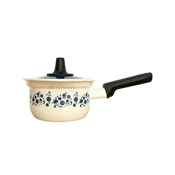 富士ホーロー メモリーズ 14cm ミルクパン 全3種 昭和レトロ【ホーロー