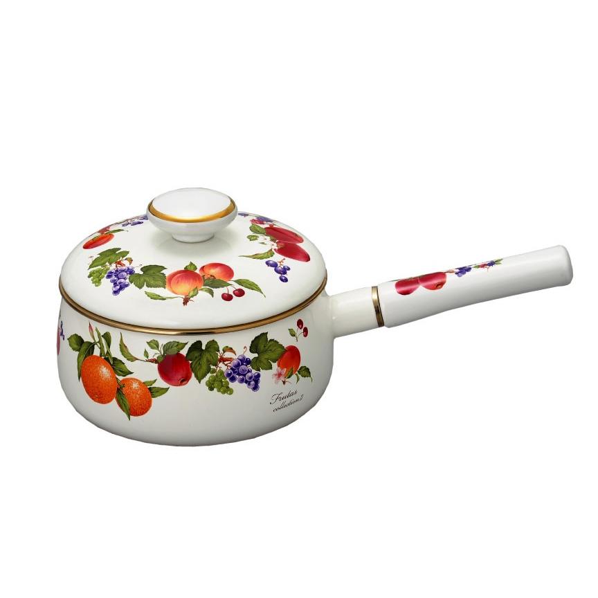 ホーロー 送料無料 琺瑯 ほうろう 富士ホーロー 片手鍋 18cm フルータスコレクション ホーロー鍋 フルーツ柄 安心のメーカー直販 | 