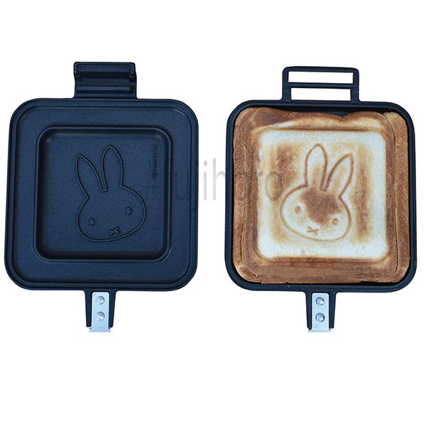 富士ホーロー 両面フラットで洗いやすい ホットサンドメーカー 直火 耳