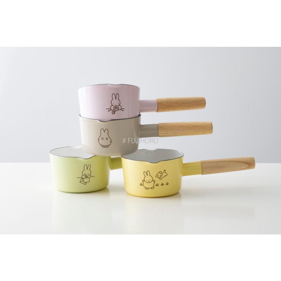 Miffy（ミッフィー） ホーロー 琺瑯 ほうろう 12cmミルクパン 保温性